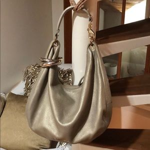 Jimmy Choo Gold Metallic Hobo